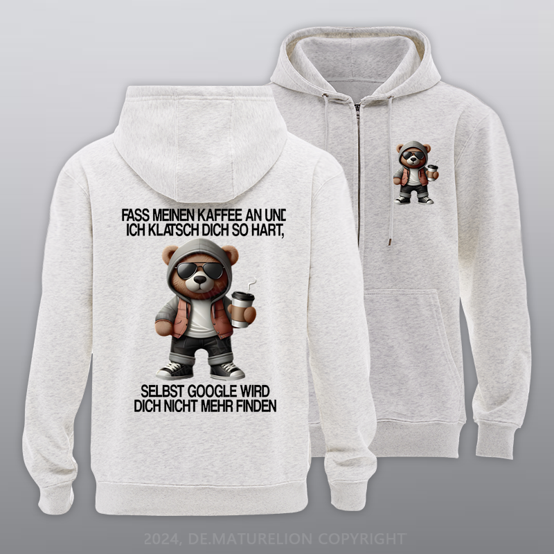 Maturelion Google Teddy Reißverschluss Hoodie