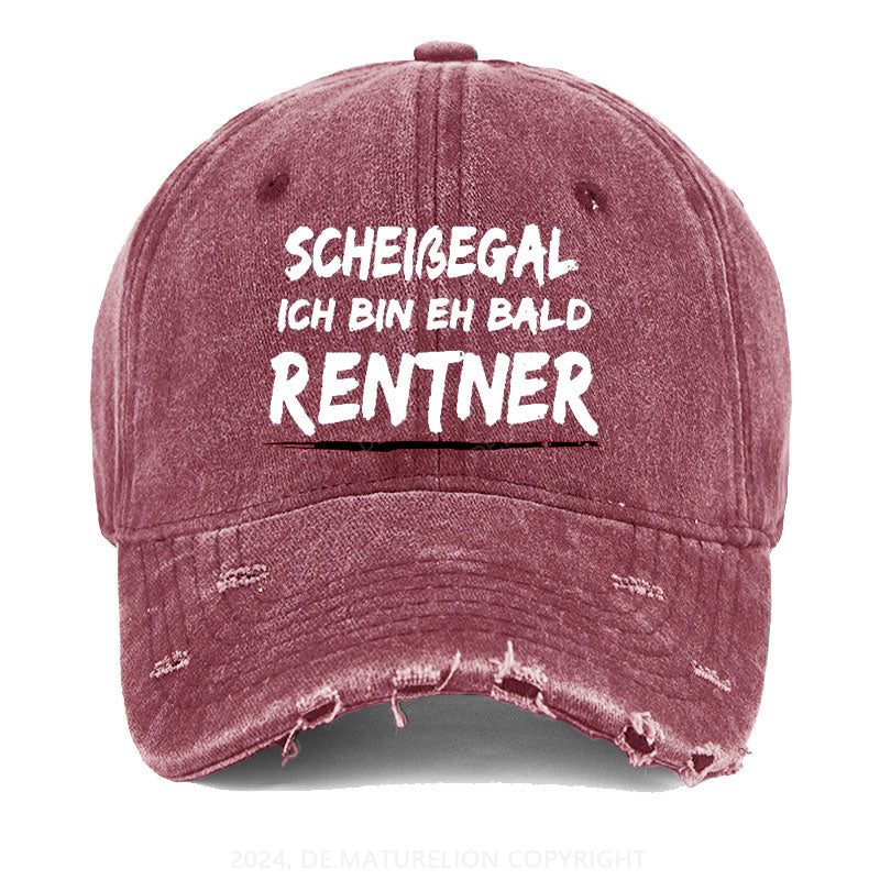 Scheißegal Ich Bin Eh Bald Rentner Gewaschene Vintage Cap