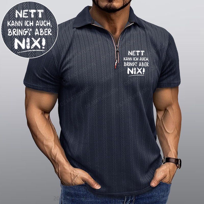 Maturelion Nett Kann Ich Auch Bringt Aber Nix Kragen T-Shirt