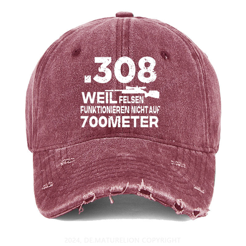 308 Weil Felsen Funktionieren Nicht Auf 700 Meter Gewaschene Vintage Cap