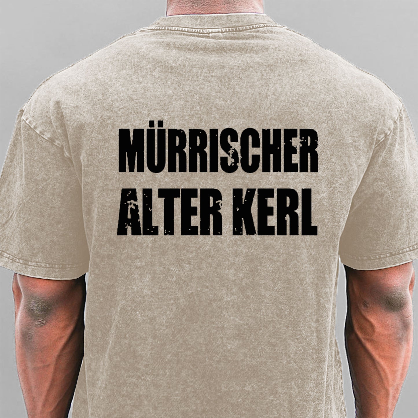 Mürrischer Alter Kerl Gewaschene Vintage T-Shirt