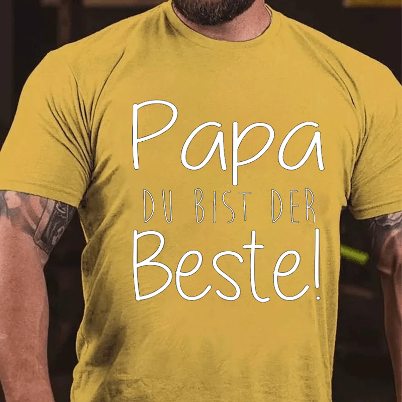 Papa du bist der beste vatertag geschenk für vater T-Shirt