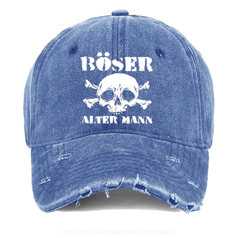Böser Alter Mann Gewaschene Vintage Cap