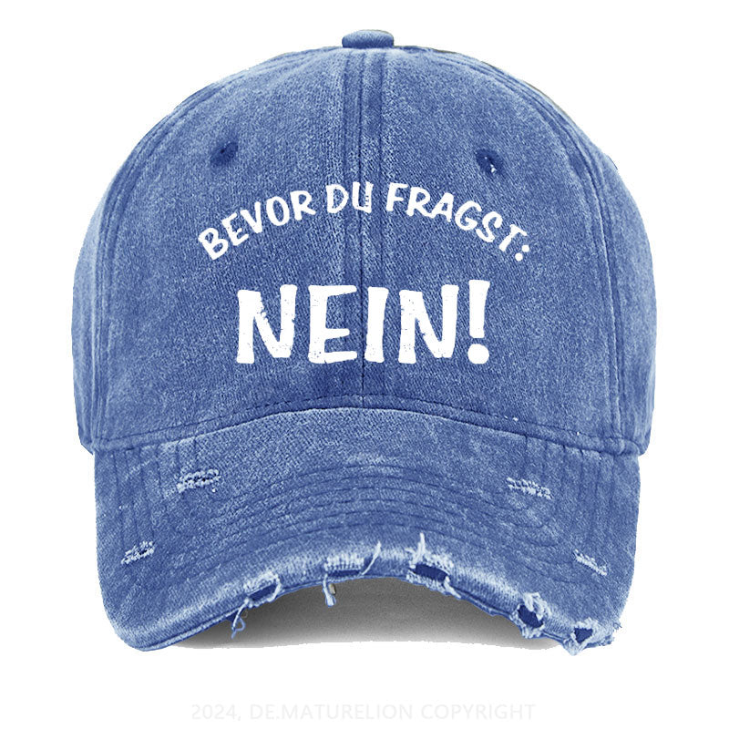 Bevor Du Fragst: Nein! Gewaschene Vintage Cap