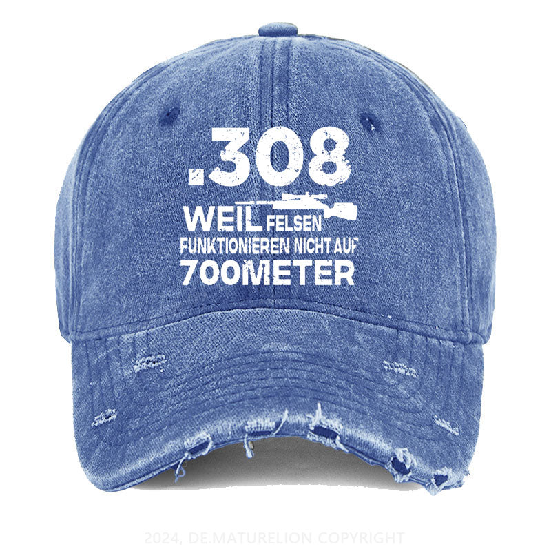 308 Weil Felsen Funktionieren Nicht Auf 700 Meter Gewaschene Vintage Cap