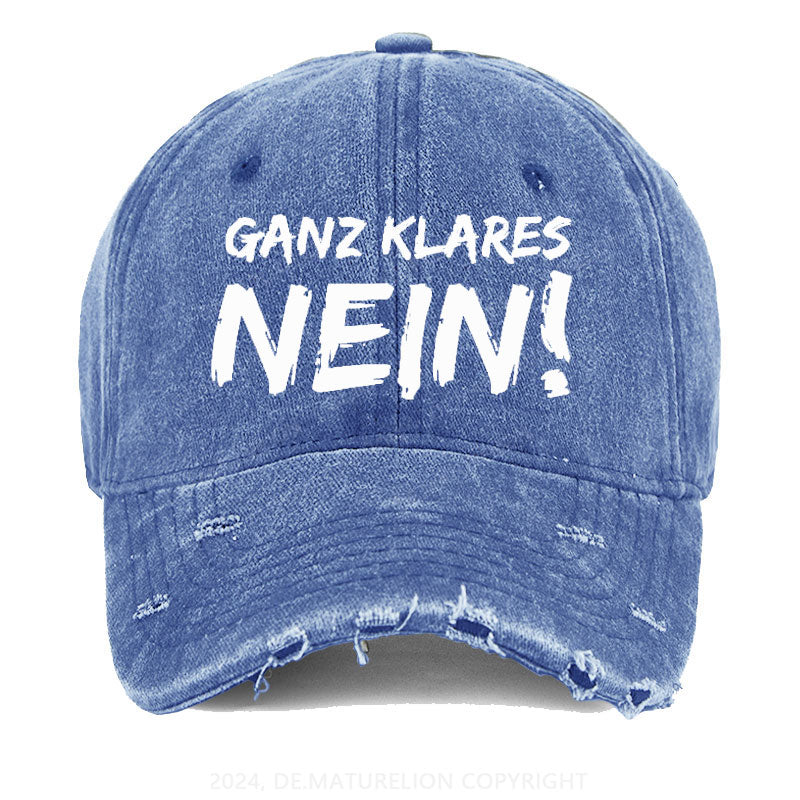 Ganz Klares Nein! Gewaschene Vintage Cap