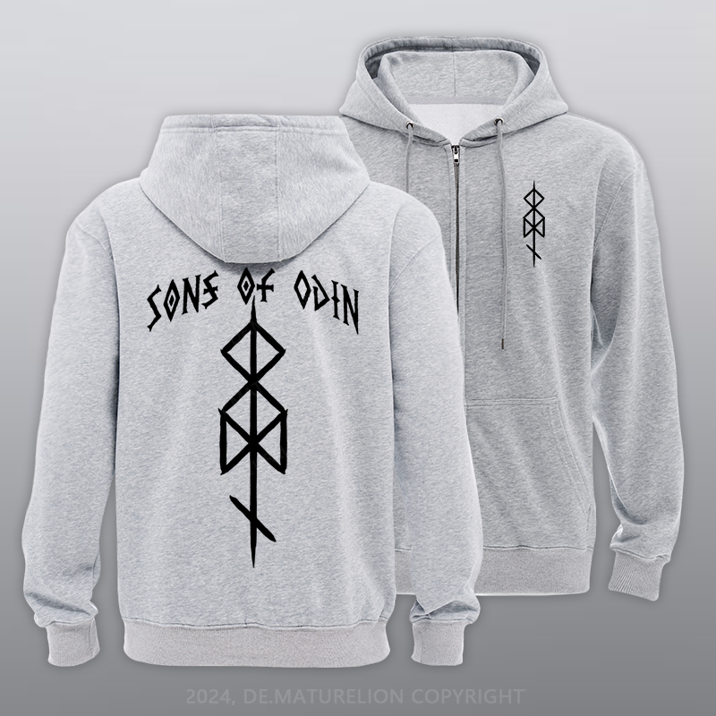 Maturelion Sons of Odin Reißverschluss Hoodie