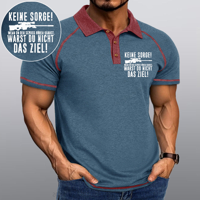 Maturelion Keine Sorge! Wenn Du Den Schuss Hören Kannst Warst Du Nicht Das Ziel Kragen T-Shirt