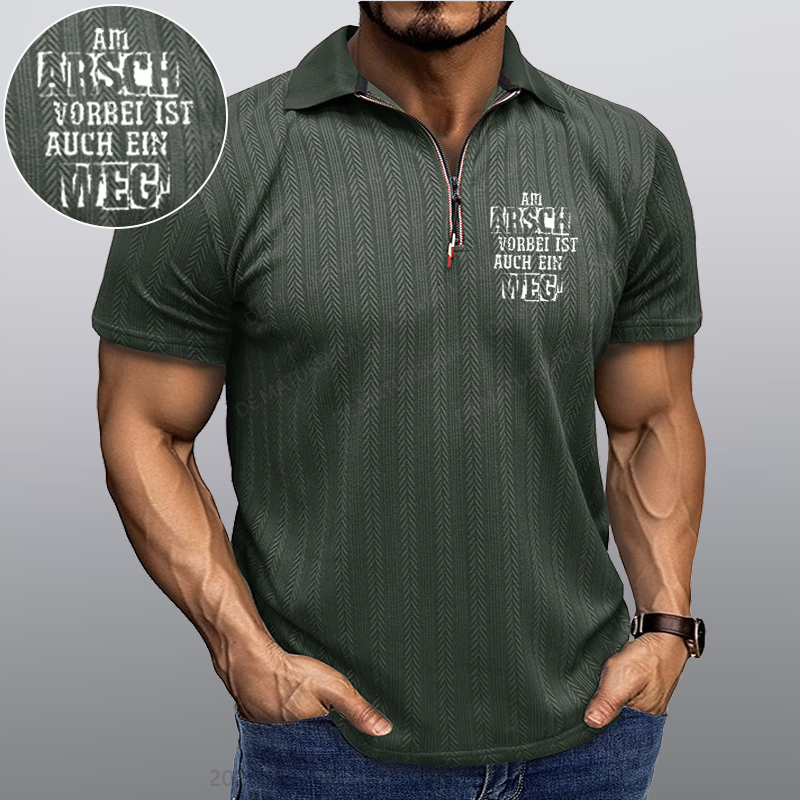 Maturelion Am Arsch Vorbei Ist Auch Ein Weg Kragen T-Shirt