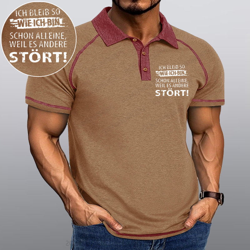 Maturelion Ich Bleib So Wie Ich Bin Schon Alleine, Weil Es Andere Stört Kragen T-Shirt