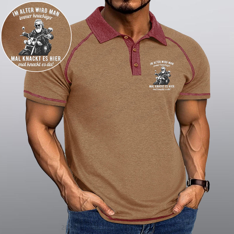 Maturelion Im Alter wird man immer knackiger Kragen T-Shirt