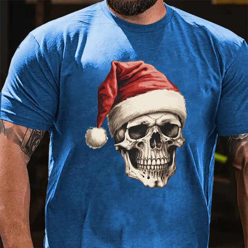 Weihnachten Schädel T-Shirt