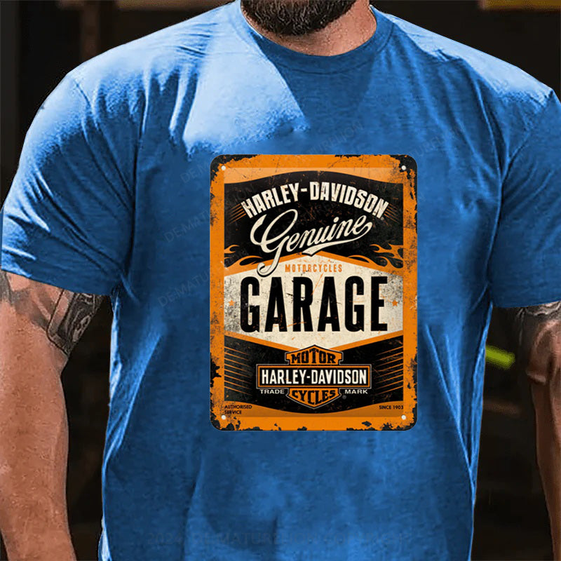 Maturelion Harley Davidson Garage T-Shirt
