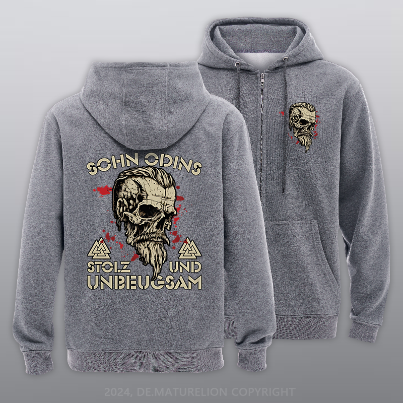 Maturelion Sohn Odins Reißverschluss Hoodie