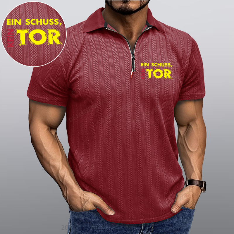 Maturelion Ein Schuss Kein Tor Kragen T-Shirt