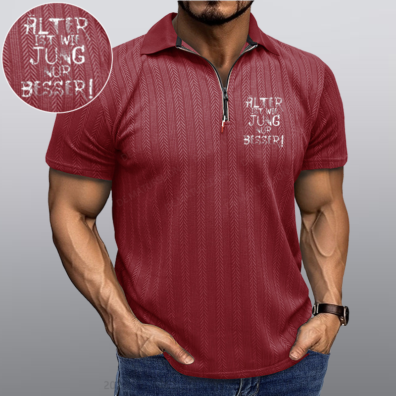 Maturelion Älter ist wie jung nur besser Kragen T-Shirt