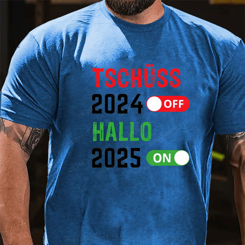 Tschüss 2024 Hallo 2025 T-Shirt