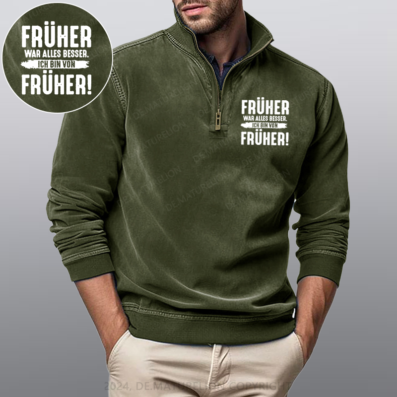 Maturelion Früher War Alles Besser Ich Bin Von Früher Stehkragen Poloshirt