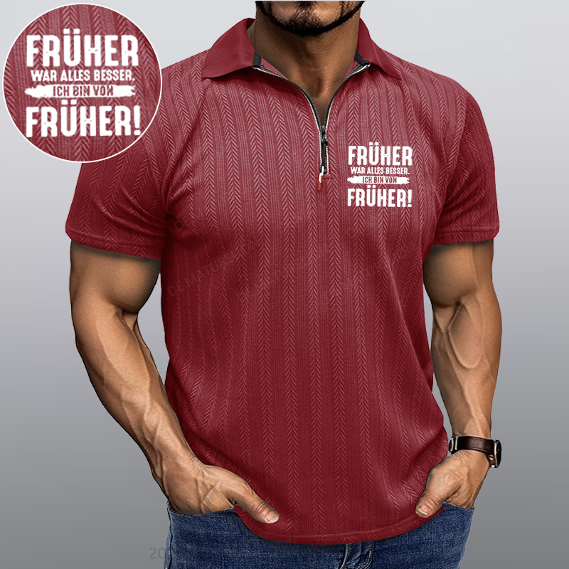 Maturelion Früher War Alles Besser Ich Bin Von Früher Kragen T-Shirt