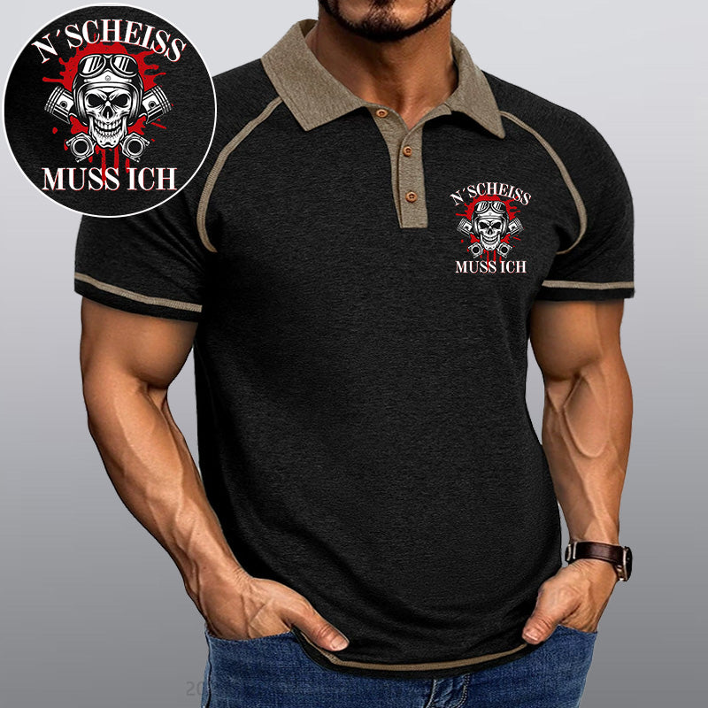Maturelion N´Scheiß muss ich Kragen T-Shirt