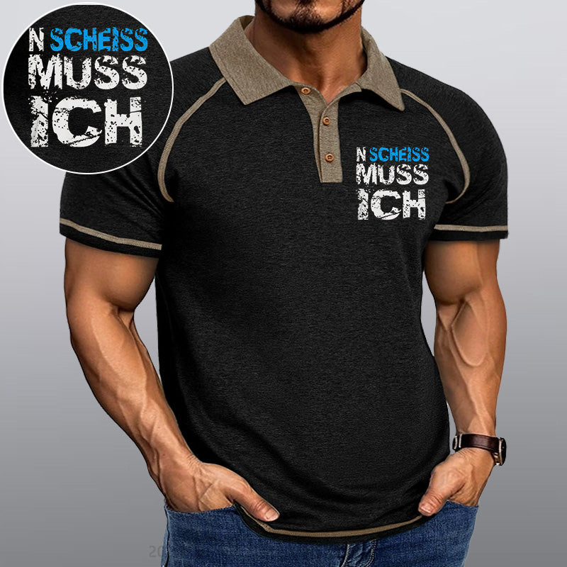 Maturelion N Scheiss muss ich Kragen T-Shirt