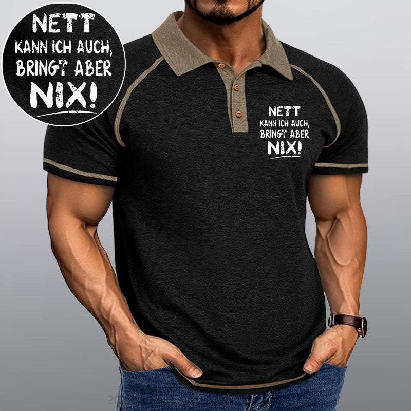 Maturelion Nett Kann Ich Auch Bringt Aber Nix Kragen T-Shirt