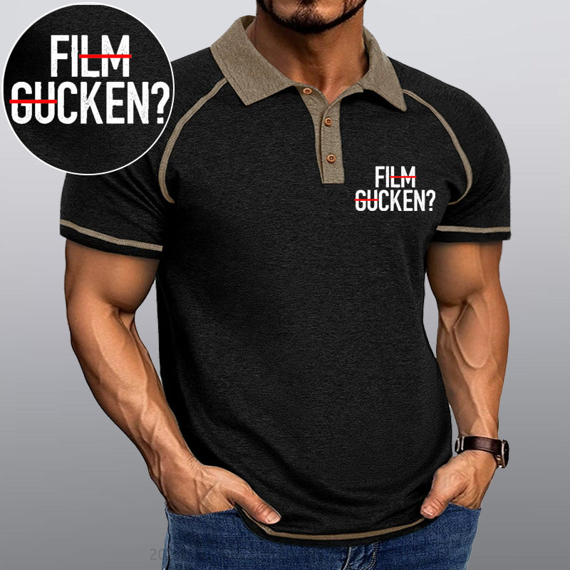 Maturelion Film Gucken Ficken! Kragen T-Shirt