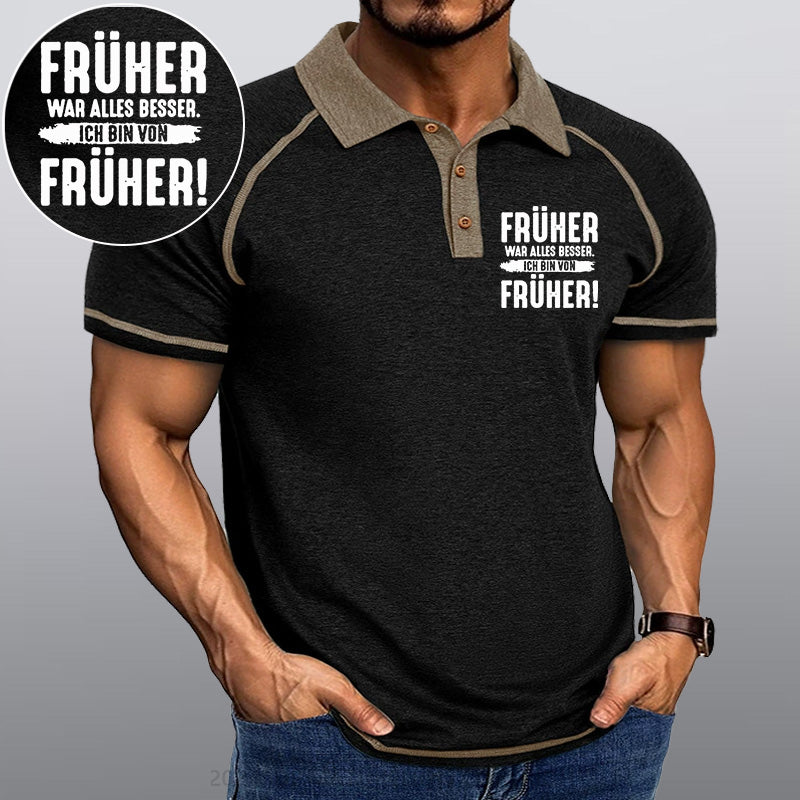 Maturelion Früher War Alles Besser Ich Bin Von Früher Kragen T-Shirt
