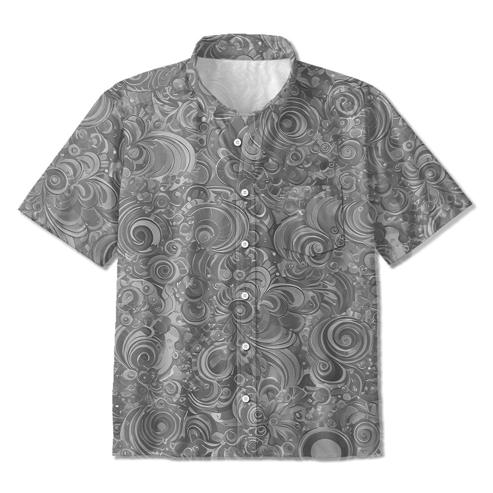 Botanischer Volldruck lässig locker Print Hawaiian Shirt