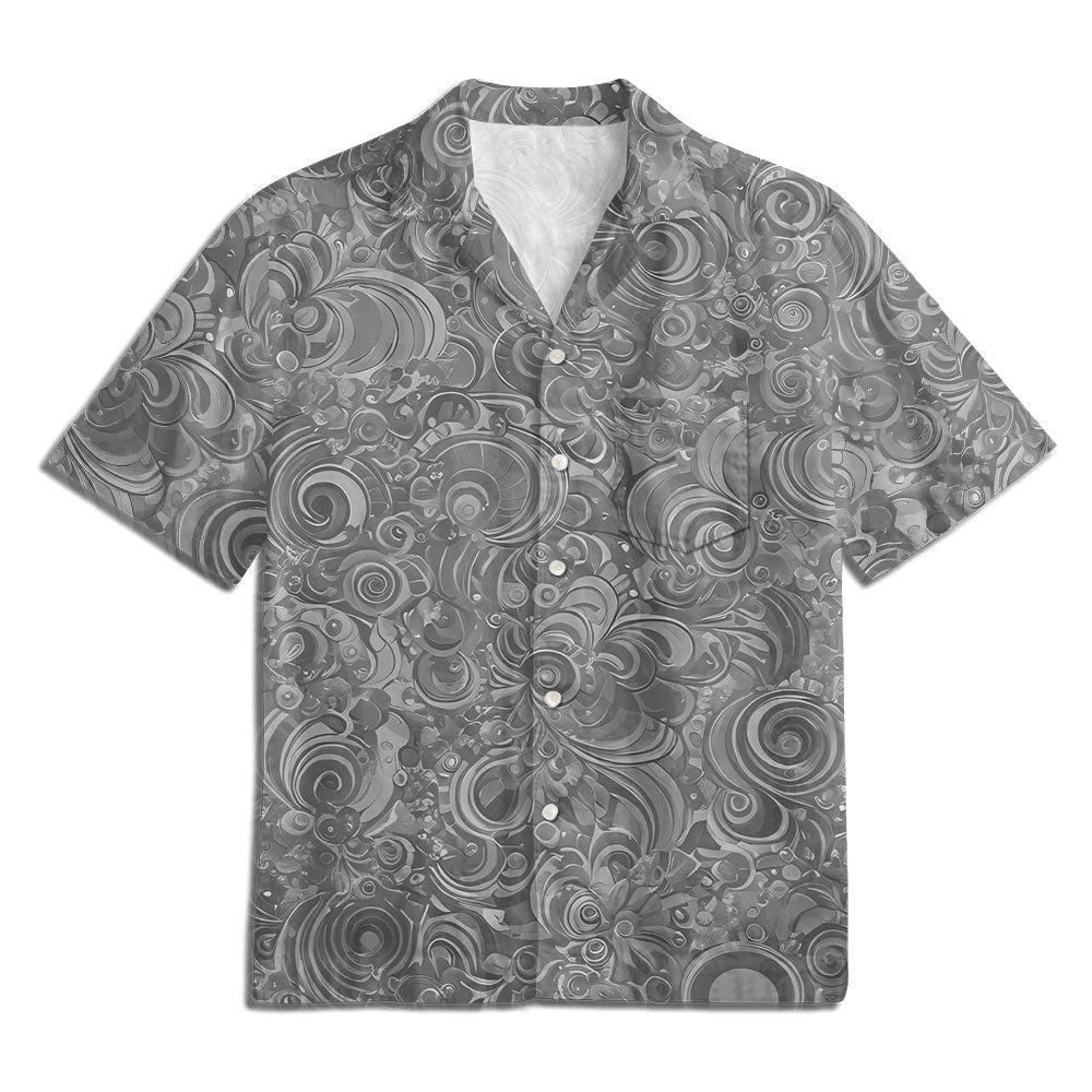 Botanischer Volldruck lässig locker Print Hawaiian Shirt