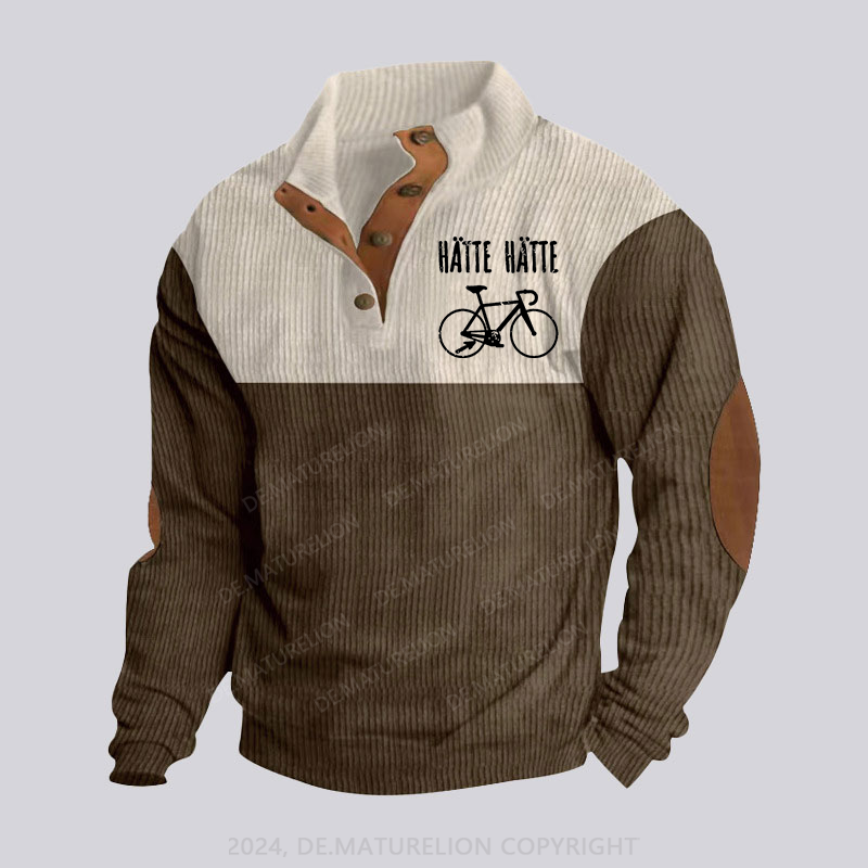 Maturelion Hätte, Hätte Stehkragen Knopf Polo Shirt