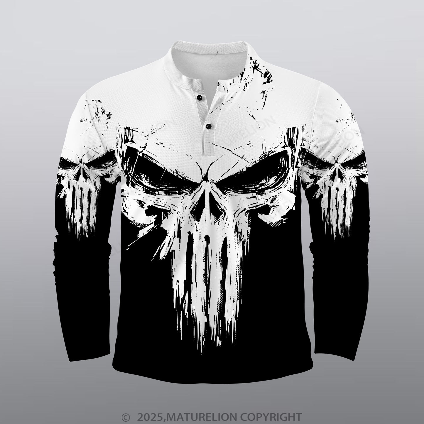 Maturelion Wikinger Männer Voll-Print Polo Shirt