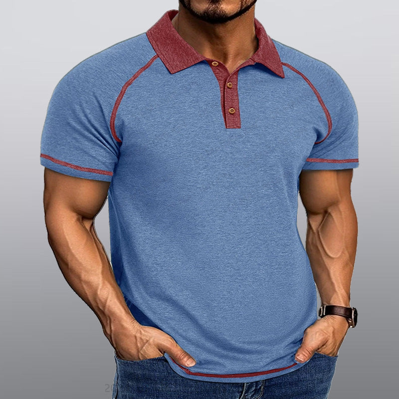 Maturelion Männer Kragen T-Shirt