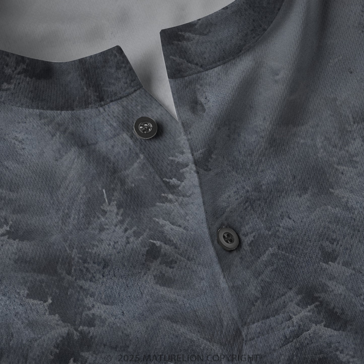 Maturelion Schwarzwald Männer Voll-Print Polo Shirt