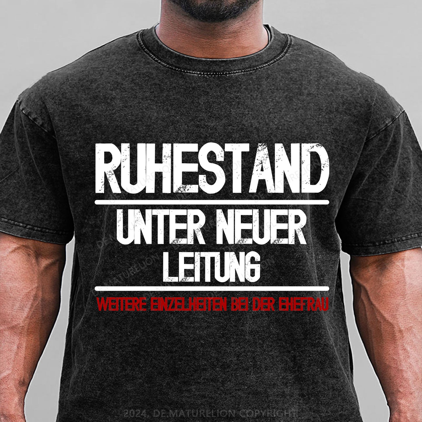 Ruhestand unter neuer Leitung Weitere Einzelheiten bei der Ehefrau Gewaschene Vintage T-Shirt