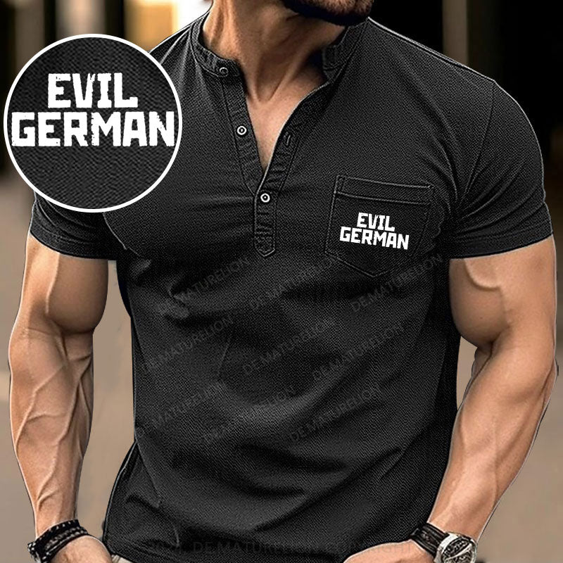 Böser Deutscher Henley Shirt