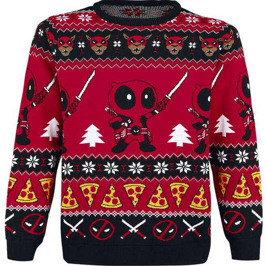 Einen Deadpool-Weihnachten Wünsch Ich Dir Hässliche Weihnachtspullover Funny Xmas Ugly Christmas Sweater