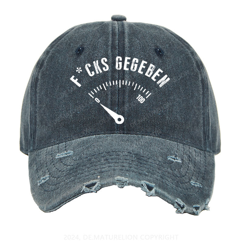 F*cks gegeben Gewaschene Vintage Cap