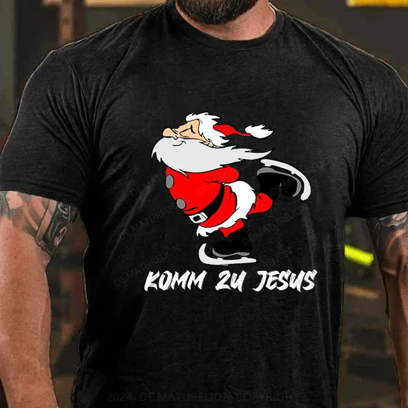 Komm Zu Jesus Weihnachten T-Shirt