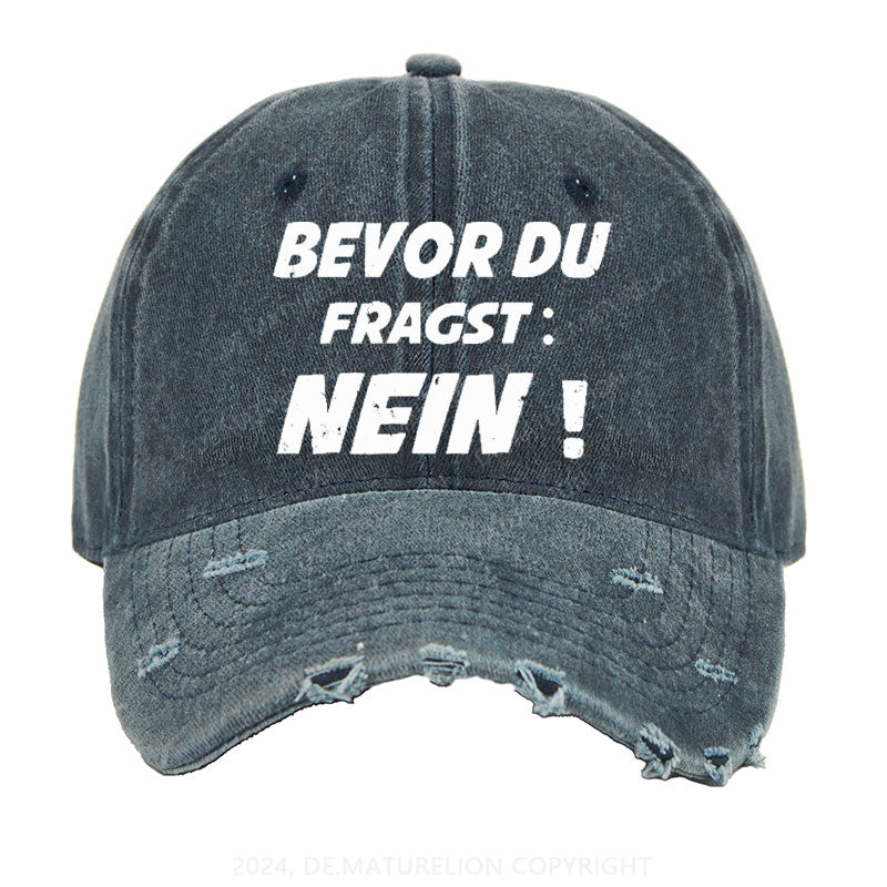 Bevor Du Fragst: Nein! Gewaschene Vintage Cap