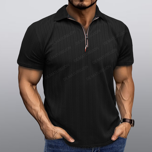 Maturelion Männer Kragen T-Shirt