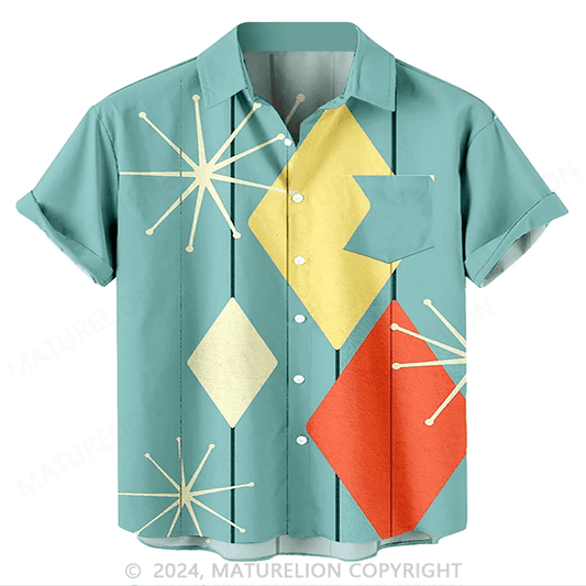 Atomic Argyle Druck Hawaiian Shirt