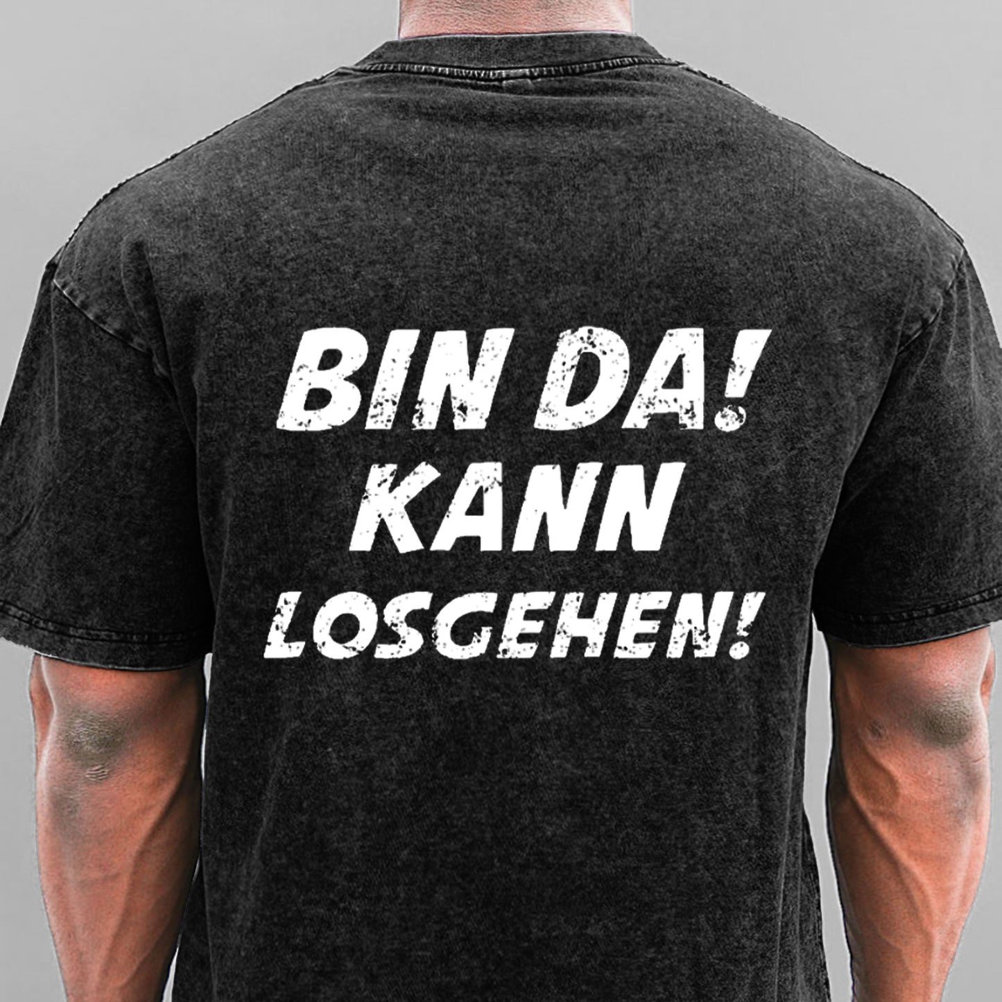 Bin Da Kann Losgehen Gewaschene Vintage T-Shirt