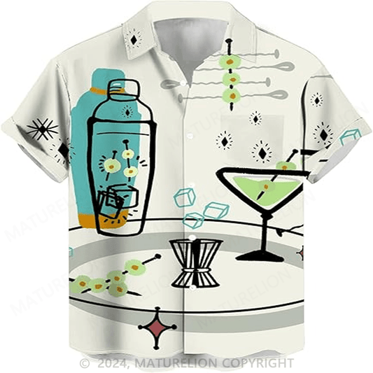 Cocktail Barkeeper Getränk Hawaiian Shirt