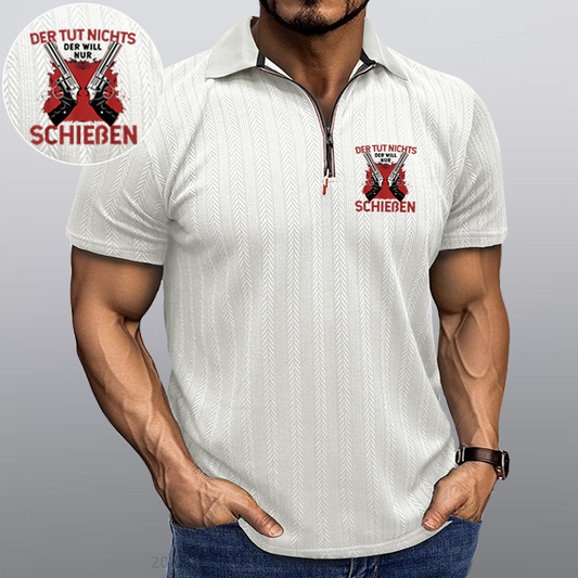 Maturelion Schießen Waffe Kragen T-Shirt