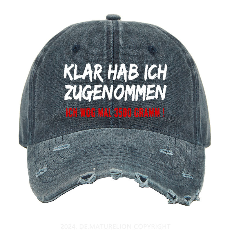 Klar Habe Ich Zugenommen! Ich Wog Mal 3500g Gewaschene Vintage Cap