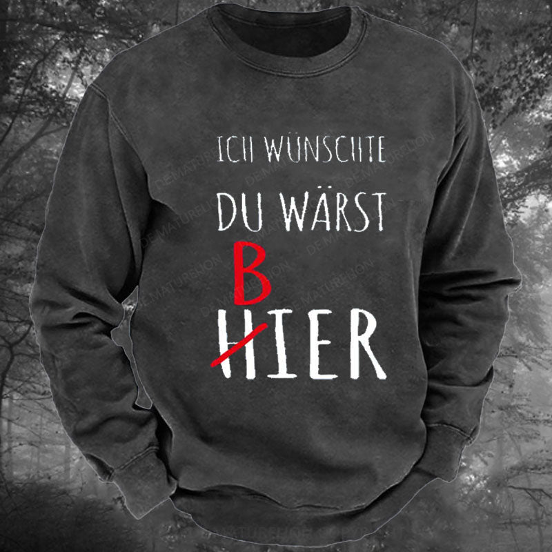 Bier Lustige Bier Gewaschenes Sweatshirt