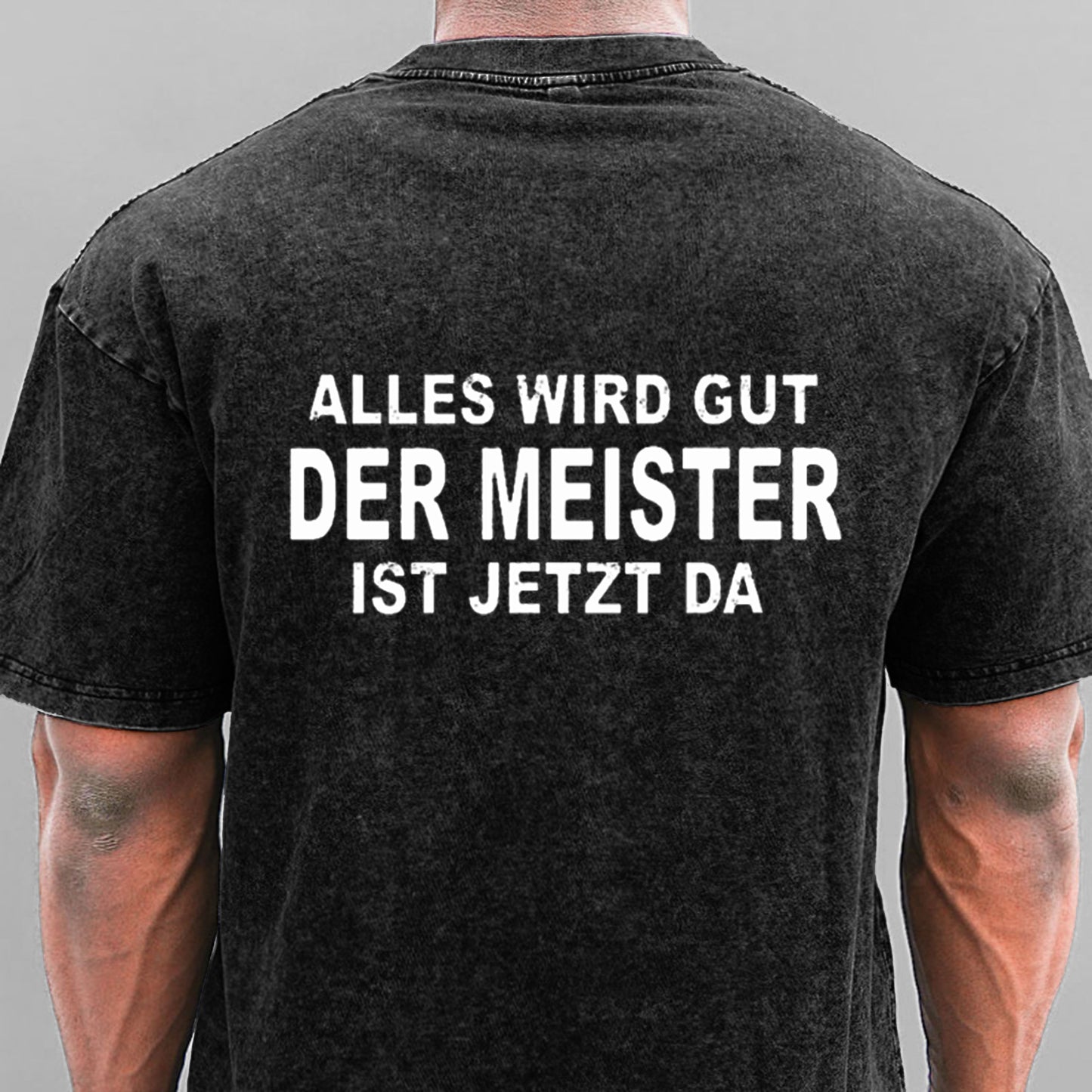 Alles Wird Gut Der Meister Ist Jetzt Da Gewaschene Vintage T-Shirt