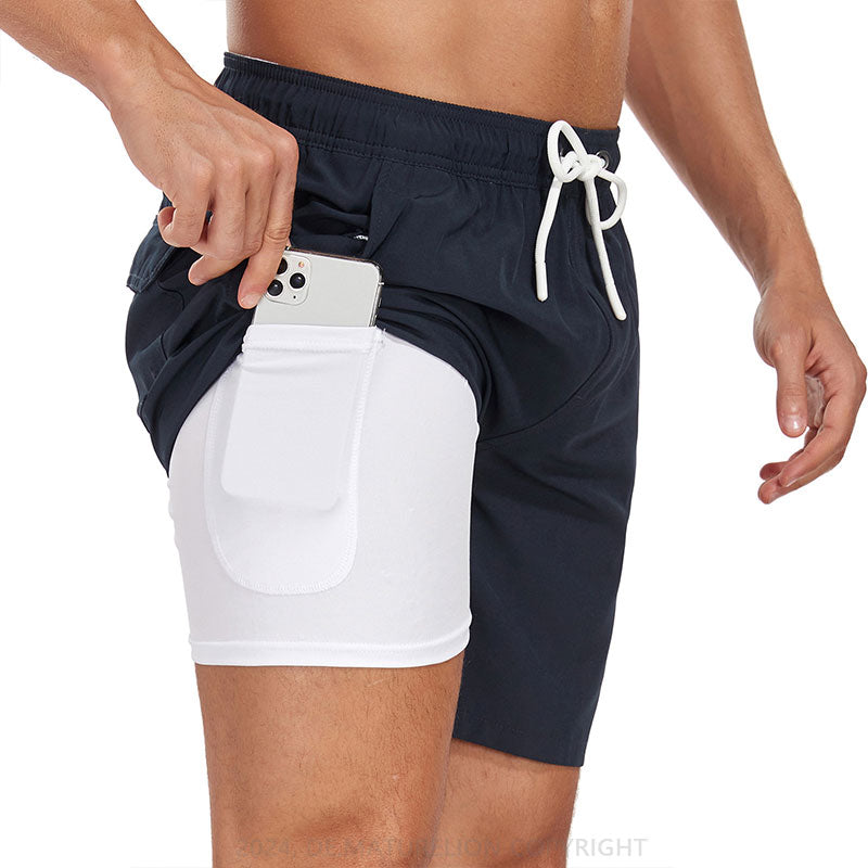 Maturelion Atmungsaktiv Fitnesshose Schnell Trocknende Strandhose Badehose