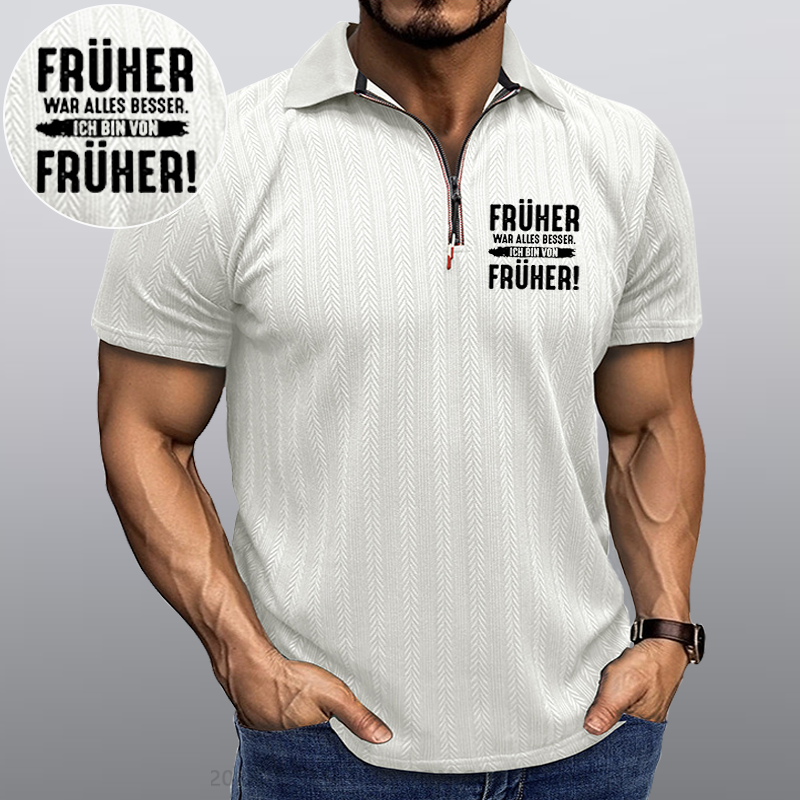 Maturelion Früher War Alles Besser Ich Bin Von Früher Kragen T-Shirt